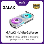 Load image into Gallery viewer, GALAX nVidia Geforce RTX 4060 Ti 8GB GDDR6 (1-Click OC) - Lighting EFFECT - DUAL FAN -
