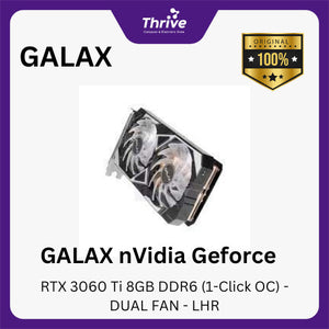 GALAX nVidia Geforce RTX 3060 Ti 8GB DDR6 (1-Click OC) - DUAL FAN - LHR