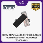 Load image into Gallery viewer, KLEVV R1 Portable SSD 1TB USB 3.2 Gen2 - K01TBPSSU2-PR1 - R1000MB/s W1000MB/s
