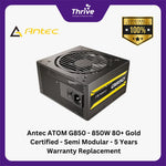 Load image into Gallery viewer, Antec ATOM G850 - 850W 80+ Gold Certified - Semi Modular - 5 Years Warranty Replacement
