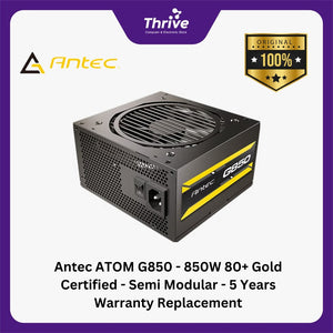 Antec ATOM G850 - 850W 80+ Gold Certified - Semi Modular - 5 Years Warranty Replacement