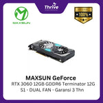 Load image into Gallery viewer, MAXSUN GeForce RTX 3060 12GB GDDR6 Terminator 12G S1 - DUAL FAN - Garansi 3 Thn