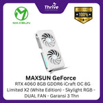 Load image into Gallery viewer, MAXSUN GeForce RTX 4060 8GB GDDR6 iCraft OC 8G Limited X2 (White Edition) - Skylight RGB - DUAL FAN - Garansi 3 Thn