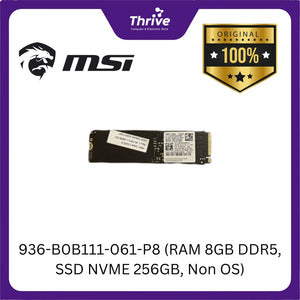 936-B0B111-061-P8 (RAM 8GB DDR5, SSD NVME 256GB, Non OS)