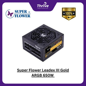 Super Flower Leadex III Gold ARGB 650W - SF-650F14RG - 80 PLUS GOLD - Full Modular - 10 Years