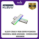 Load image into Gallery viewer, KLEVV CRAS V RGB DDR5 PC64000 8000MHz 48GB (2X24GB) - KD5KGUD80-80D380G
