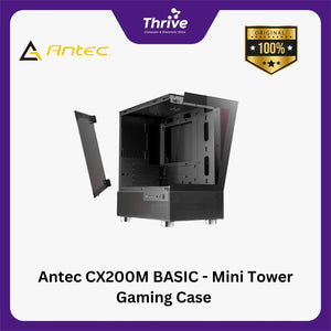 Antec CX200M BASIC - Mini Tower Gaming Case - Tempered Glass Side Panel