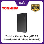 Load image into Gallery viewer, Toshiba Canvio Ready B3 3.0 Portable Hard Drive 4TB (Black)
