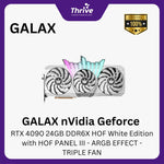 Load image into Gallery viewer, GALAX nVidia Geforce RTX 4090 24GB DDR6X HOF White Edition with HOF PANEL III - ARGB EFFECT -TRIPLE FAN
