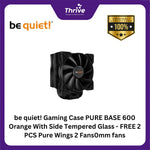 Load image into Gallery viewer, be quiet! Gaming Case PURE BASE 600 Orange With Side Tempered Glass - FREE 2 PCS Pure Wings 2 Fans0mm fans
