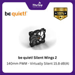 Load image into Gallery viewer, be quiet! Silent Wings 2 - 140mm PWM - Virtually Silent 15.8 dB(A)
