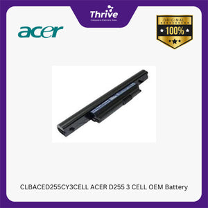 CLBACED255CY3CELL ACER D255 3 CELL OEM Battery