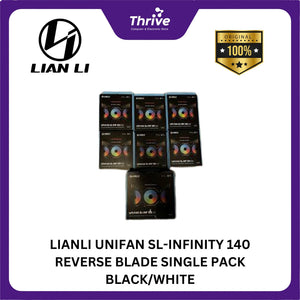 LIANLI UNIFAN SL-INFINITY 140 REVERSE BLADE SINGLE PACK BLACK/WHITE