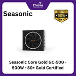 Load image into Gallery viewer, Seasonic Core Gold GC-500 - 500W - 80+ Gold Certified - 7 Years Warranty Replacement
