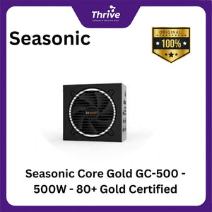 Seasonic Core Gold GC-500 - 500W - 80+ Gold Certified - 7 Years Warranty Replacement