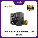 Load image into Gallery viewer, be quiet! PURE POWER 12 M 550W - Fully Modular - ATX 3.0 PCIe 5.0 - 80+ Gold Certified - 10 Years Warranty - Number 1 PSU in Germany
