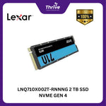 Load image into Gallery viewer, LNQ710X002T-RNNNG 2 TB SSD NVME GEN 4
