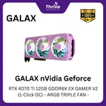Load image into Gallery viewer, GALAX nVidia Geforce RTX 4070 Ti 12GB GDDR6X EX GAMER V2 (1-Click OC) - ARGB TRIPLE FAN -
