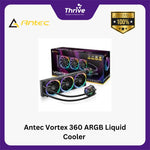 Load image into Gallery viewer, Antec Vortex 360 ARGB Liquid Cooler - Suspended Spiral Pump Head Design - 3x Fusion 120 PWM ARGB Fan
