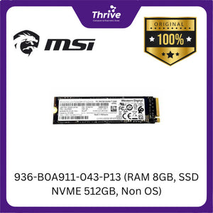 936-B0A911-043-P13 (RAM 8GB, SSD NVME 512GB, Non OS)