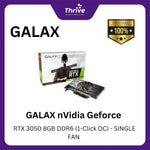 Load image into Gallery viewer, GALAX nVidia Geforce RTX 3050 8GB DDR6 (1-Click OC) - SINGLE FAN