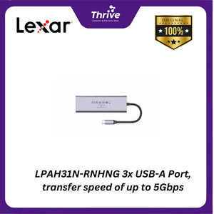 LPAH31N-RNHNG 3x USB-A Port, transfer speed of up to 5Gbps