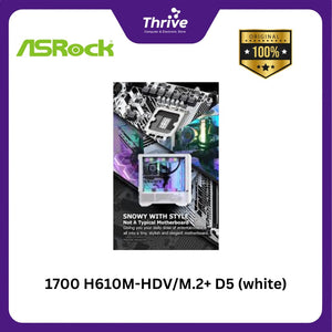 1700 H610M-HDV/M.2+ D5 (white)