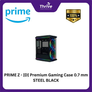 PRIME Z - [D] Premium Gaming Case 0.7 mm STEEL BLACK