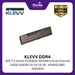 Load image into Gallery viewer, KLEVV DDR4 BOLT X Series PC25600 3200MHz Dual Channel 16GB (2X8GB) 16-18-18-38 - KD48GU880-32A160U