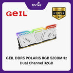 Load image into Gallery viewer, GEIL DDR5 POLARIS RGB 5200MHz Dual Channel 32GB (2x16GB) GOSW532GB5200C34ADC

