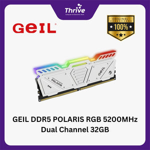 GEIL DDR5 POLARIS RGB 5200MHz Dual Channel 32GB (2x16GB) GOSW532GB5200C34ADC
