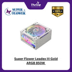 Load image into Gallery viewer, Super Flower Leadex III Gold ARGB 850W - SF-850F14RG (BK) - 80+ GOLD - Full Modular - 10 Years
