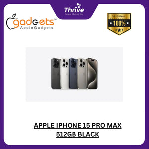 APPLE IPHONE 15 PRO MAX 512GB BLACK TITANIUM GRS RSMI INDONESIA DIGIMAP