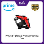 Load image into Gallery viewer, PRIME D - [K] V2.0 Premium Gaming Case 0.7mm AlLUMINIUM Black Orange &amp; Black Red
