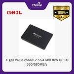 Load image into Gallery viewer, X-geil Value 256GB 2.5 SATAIII R/W UP TO 550/520MB/s
