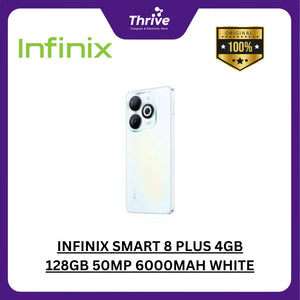 INFINIX SMART 8 PLUS 4GB 128GB 50MP 6000MAH WHITE