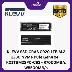 KLEVV SSD CRAS C920 1TB M.2 2280 NVMe PCle Gen4 x4 - K01TBM2SP0-C92 - R7000MB/s W5500MB/s