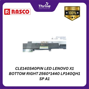 CLE140S40PIN LED LENOVO X1 BOTTOM RIGHT 2560*1440 LP140QH1 SP A1