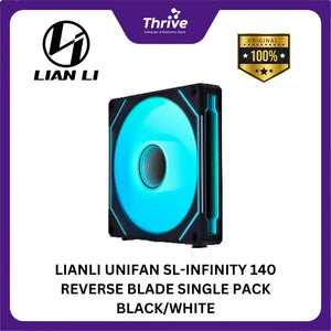 LIANLI UNIFAN SL-INFINITY 140 REVERSE BLADE SINGLE PACK BLACK/WHITE