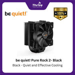 Load image into Gallery viewer, be quiet! Pure Rock 2 - Black - Quiet and Effective Cooling
