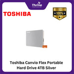 Load image into Gallery viewer, Toshiba Canvio Flex Portable Hard Drive 4TB Silver
