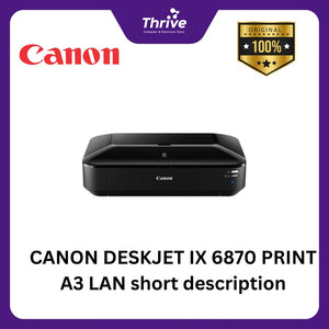 CANON DESKJET IX 6870 PRINT A3 LAN