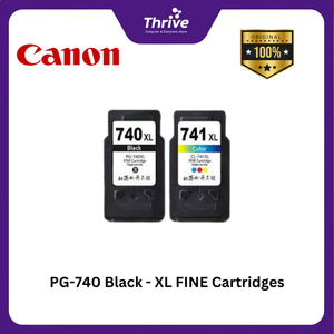 PG-740 Black - XL FINE Cartridges