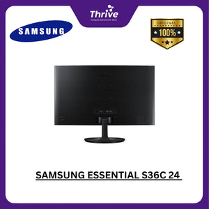 SAMSUNG ESSENTIAL S36C 24 FHD 16:9 CURVED VA 72% NTSC 75HZ 1Y PART + 3Y SERVICE