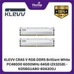 Load image into Gallery viewer, KLEVV CRAS V RGB DDR5 Brilliant White PC48000 6000MHz 64GB (2X32GB) - KD5BGUA80-60A300J
