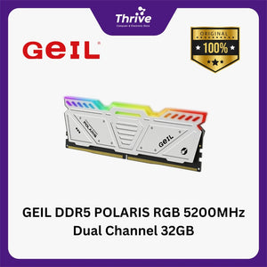 GEIL DDR5 POLARIS RGB 5200MHz Dual Channel 32GB (2x16GB) GOSW532GB5200C34ADC