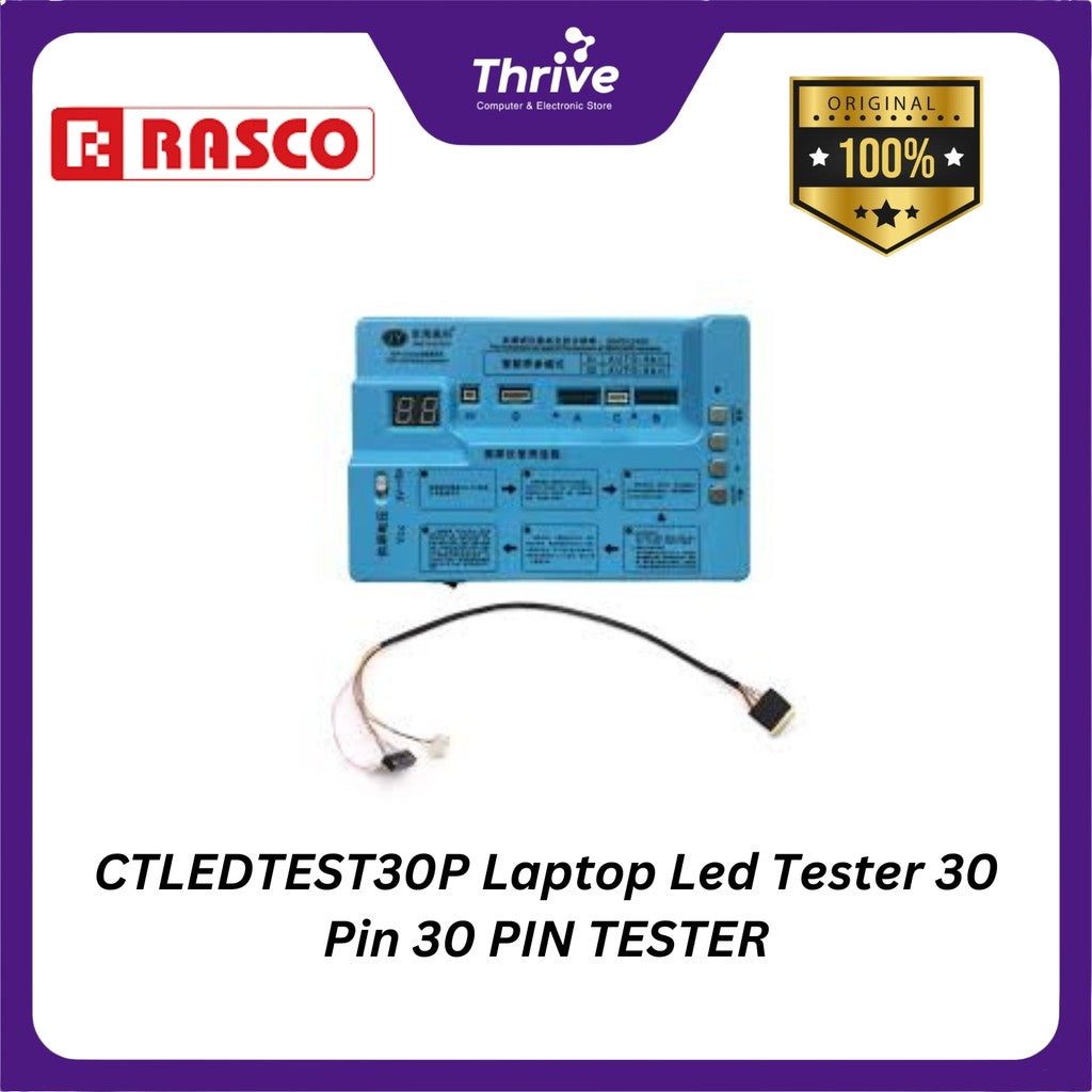 Led 30 Pin CTLEDTEST30P Laptop Led Tester 30 Pin 30 PIN TESTER - Sultan Store