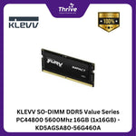Load image into Gallery viewer, KLEVV SO-DIMM DDR5 Value Series PC44800 5600Mhz 16GB (1x16GB) - KD5AGSA80-56G460A