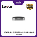 Load image into Gallery viewer, LRW310U-BNBNG Dual Slot USB-A/C Reader
