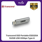 Load image into Gallery viewer, Transcend SSD Portable ESD320A 512GB USB 10Gbps Type-A